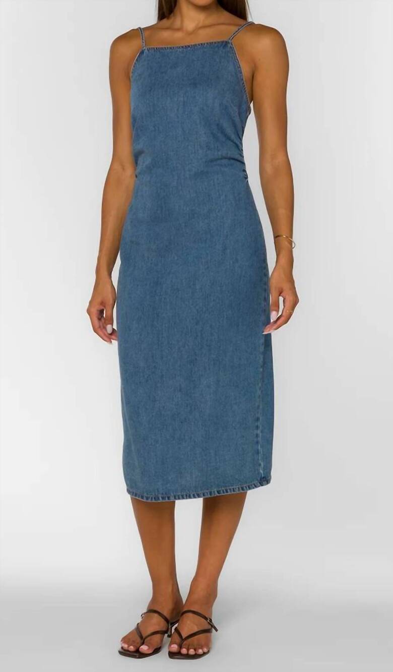 NEW VELVET HEART karissa dress in sena blue